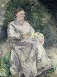Retrato de Julie Velay, esposa del artista, c.1874